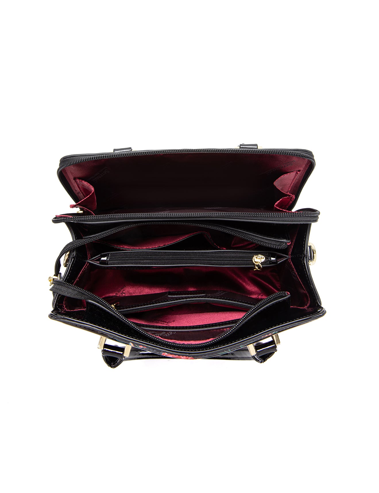 MABEL GRIP HANDLE LEATHER BAG- SF46-0343