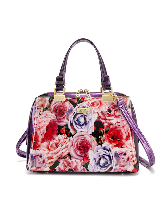 ROSEMARIE PATENT FINISH MULTICOMPARTMENT BAG- SF47-0450