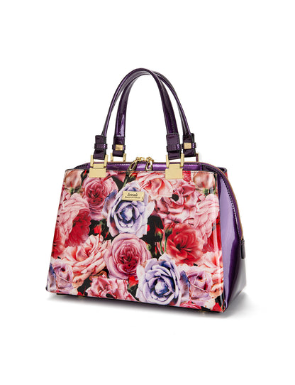 ROSEMARIE PATENT FINISH MULTICOMPARTMENT BAG- SF47-0450