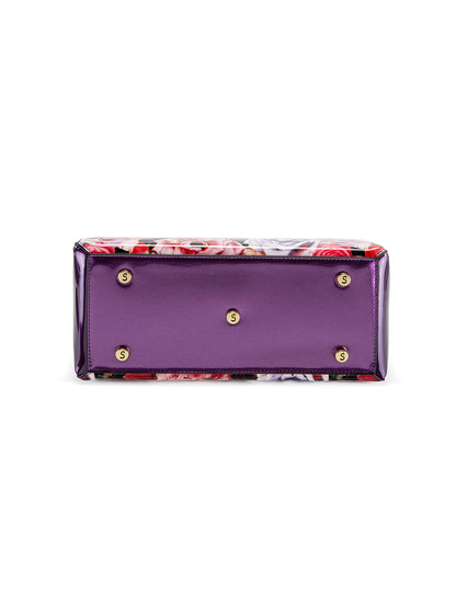 ROSEMARIE PATENT FINISH MULTICOMPARTMENT BAG- SF47-0450