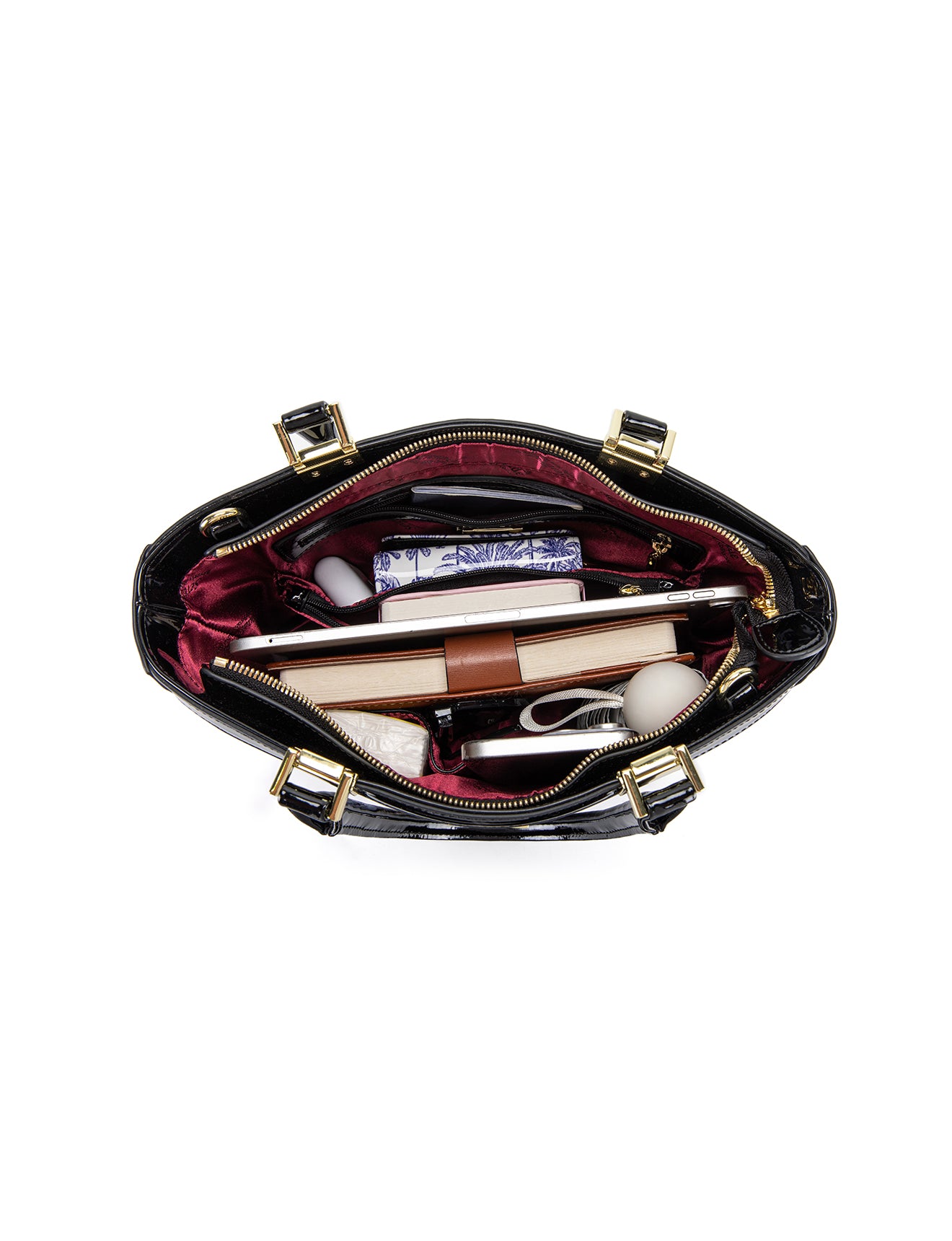 BALLERINA PATENT LEATHER BAG- SF48-0215