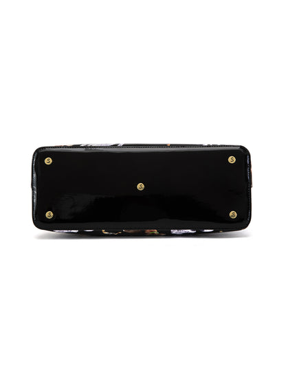 LETS PAWTY PATENT LEATHER SHOULDER BAG- SF50-7985- NEW IN