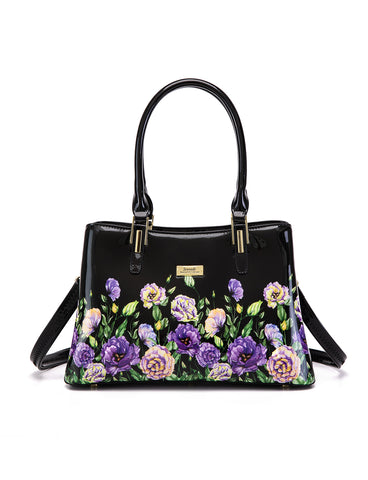 DIZZY LIZZY GRIP HANDLE  LEATHER BAG- SF51-0378- NEW IN