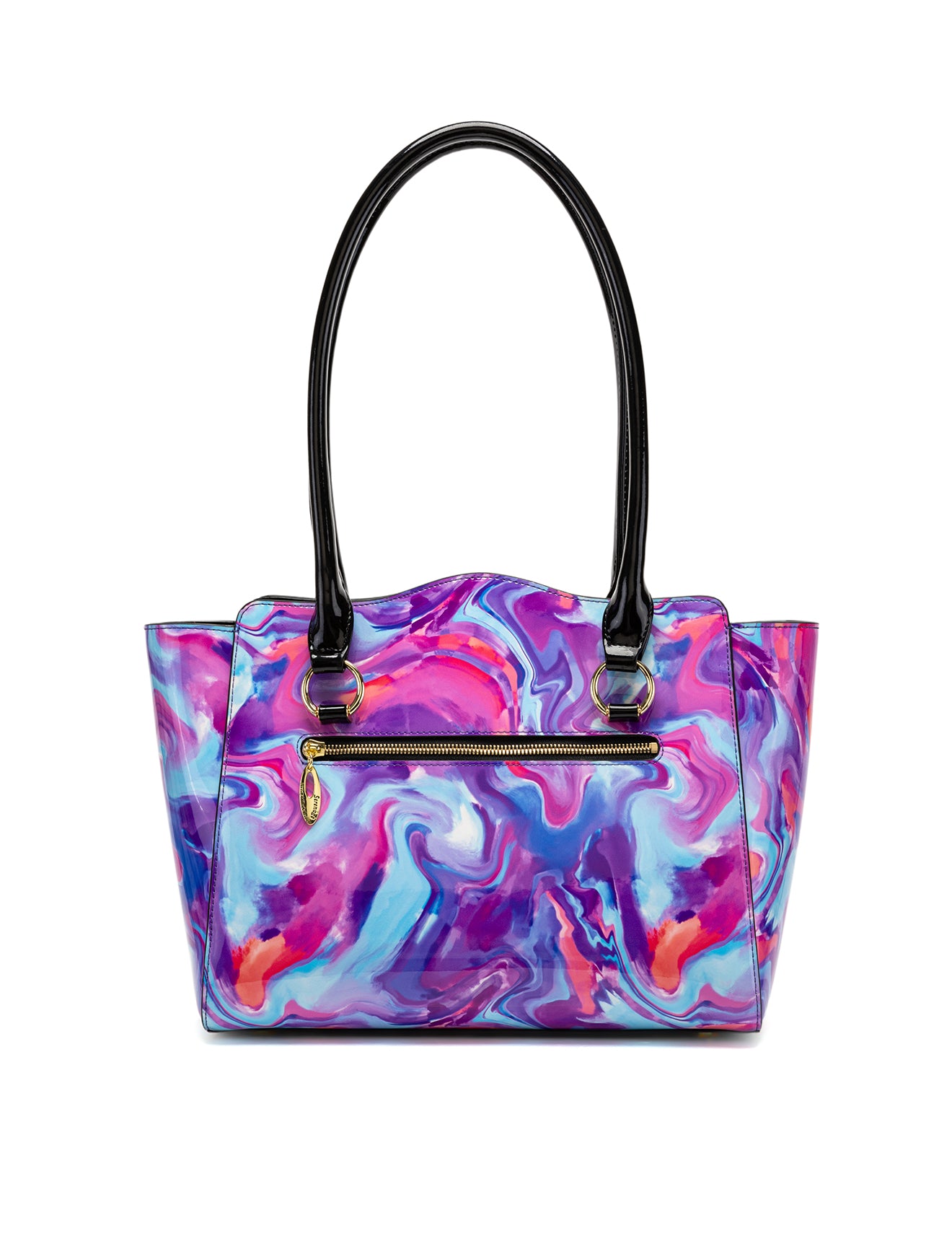 AURORA PATENT LEATHER SHOULDER BAG  - SPRING PASTELS