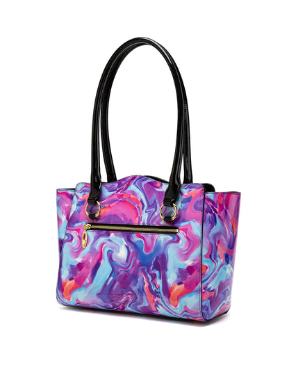 AURORA PATENT LEATHER SHOULDER BAG  - SPRING PASTELS