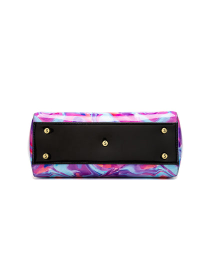AURORA PATENT LEATHER SHOULDER BAG  - SPRING PASTELS