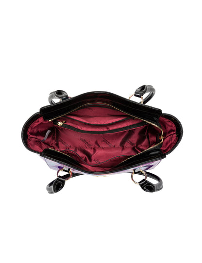 AURORA PATENT LEATHER SHOULDER BAG  - SPRING PASTELS