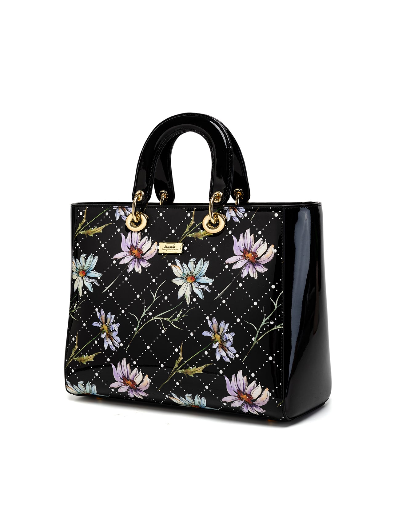DAISY PATENT LEATHER BAG - DAISY PRINT