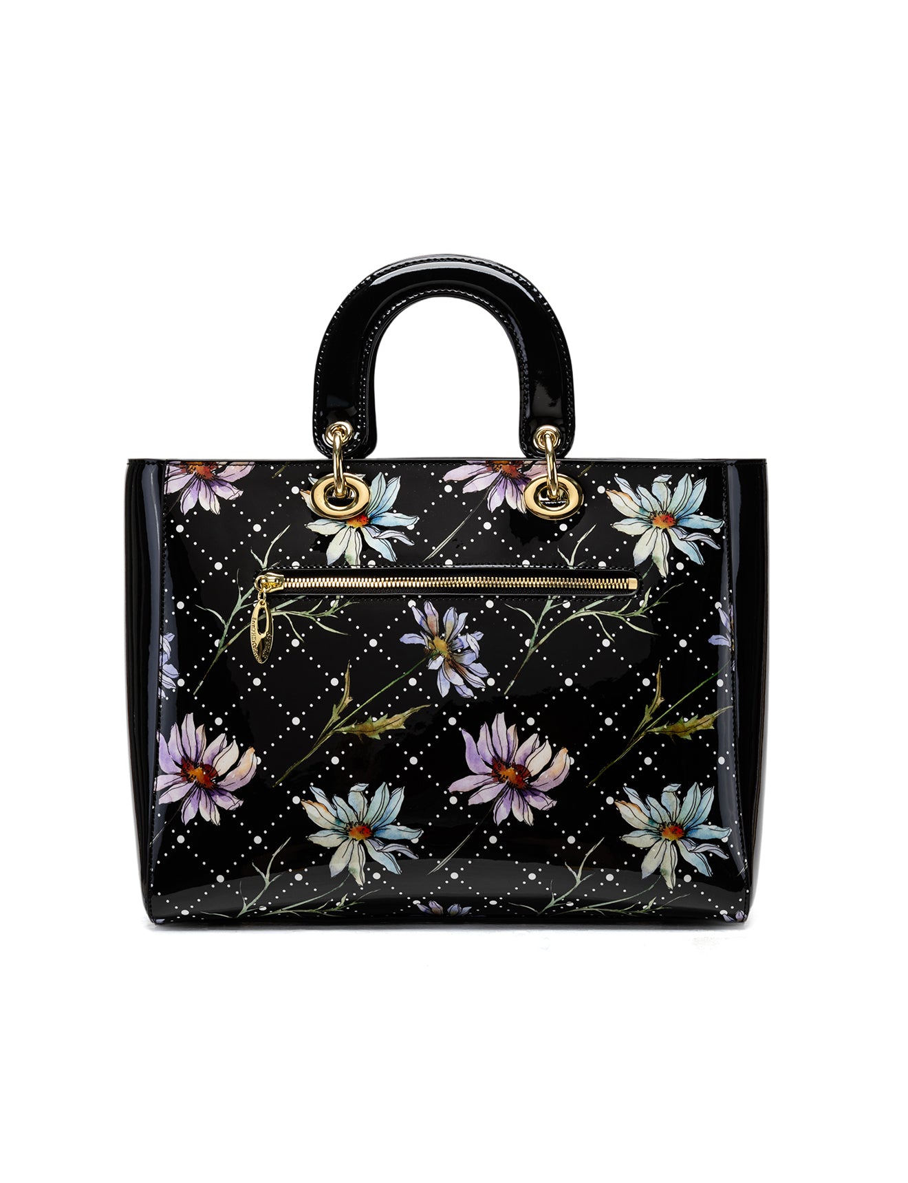 DAISY PATENT LEATHER BAG - DAISY PRINT