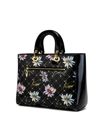 DAISY PATENT LEATHER BAG - DAISY PRINT