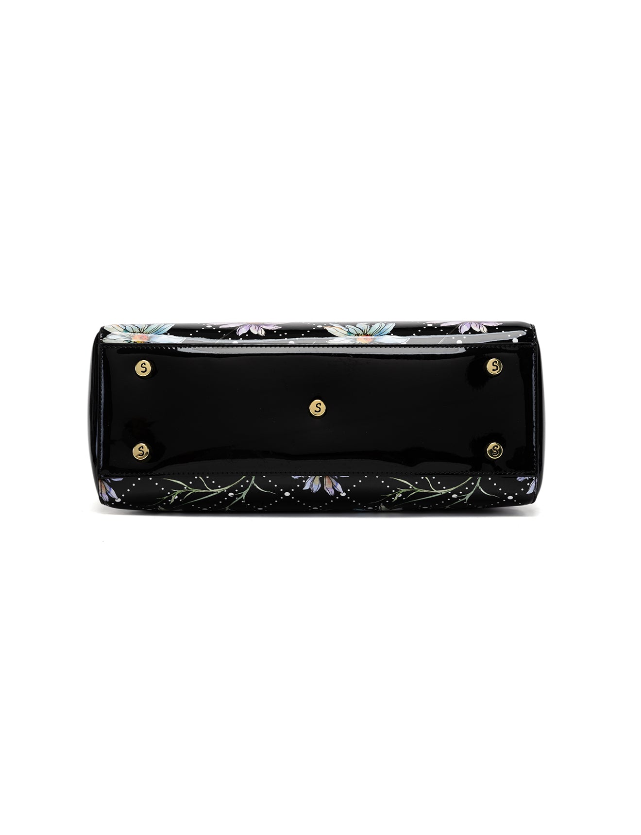 DAISY PATENT LEATHER BAG - DAISY PRINT