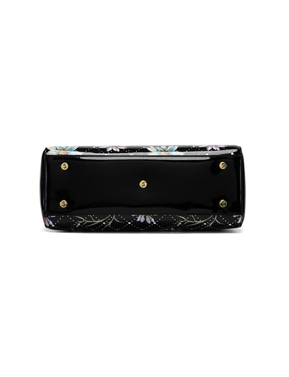 DAISY PATENT LEATHER BAG - DAISY PRINT