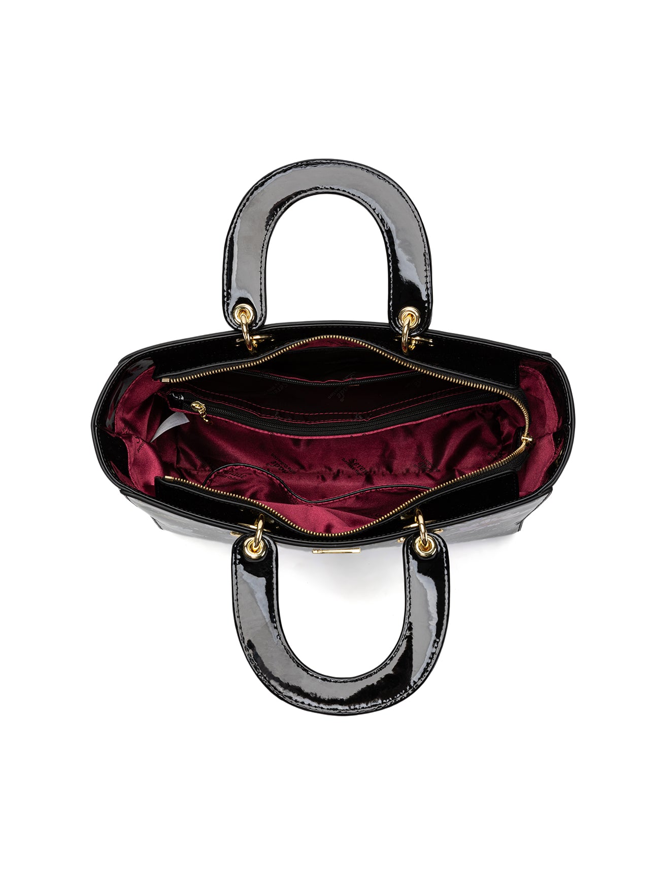 DAISY PATENT LEATHER BAG - DAISY PRINT