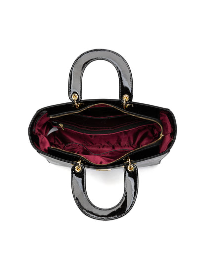 DAISY PATENT LEATHER BAG - DAISY PRINT