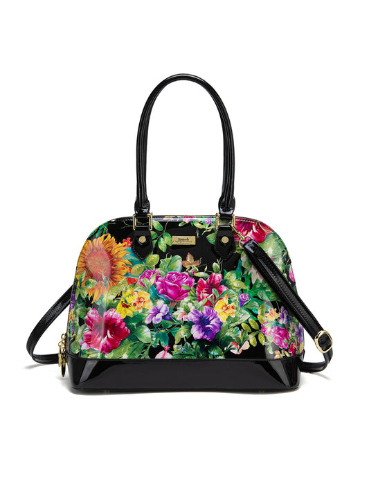 LAUREN  PATENT LEATHER DOME BAG- SF8-6801- SALE