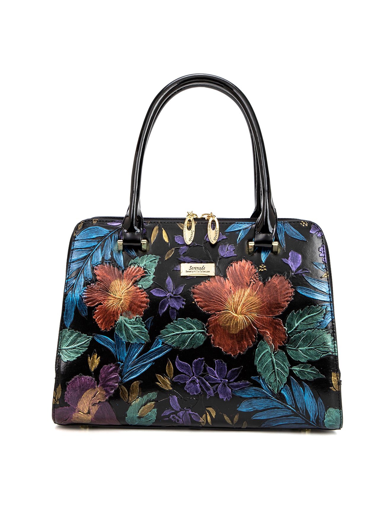 VERMEER HAND PAINTED LEATHER BAG- SL10-0343-MULTI