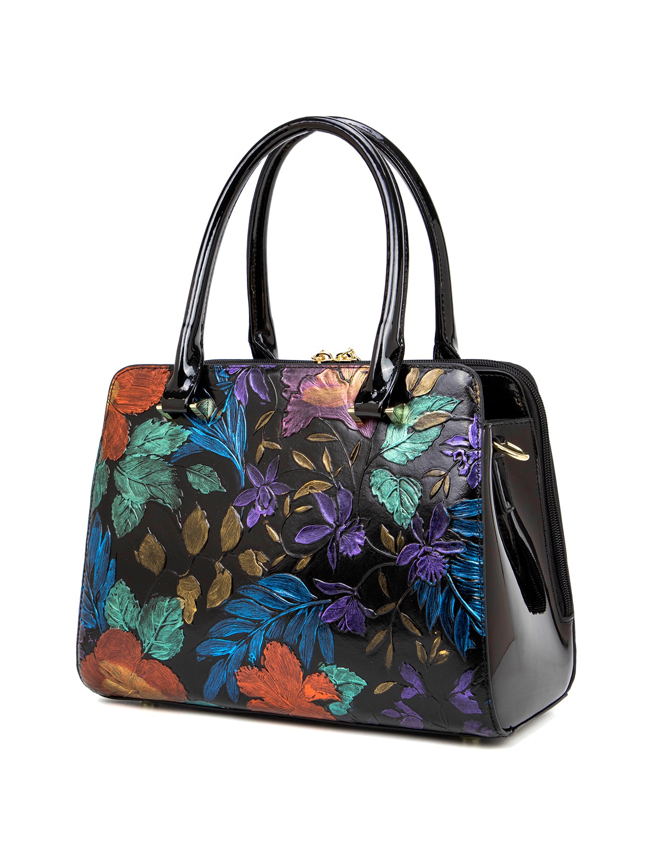 VERMEER HAND PAINTED LEATHER BAG- SL10-0343-MULTI
