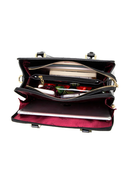 VERMEER HAND PAINTED LEATHER BAG- SL10-0343-MULTI