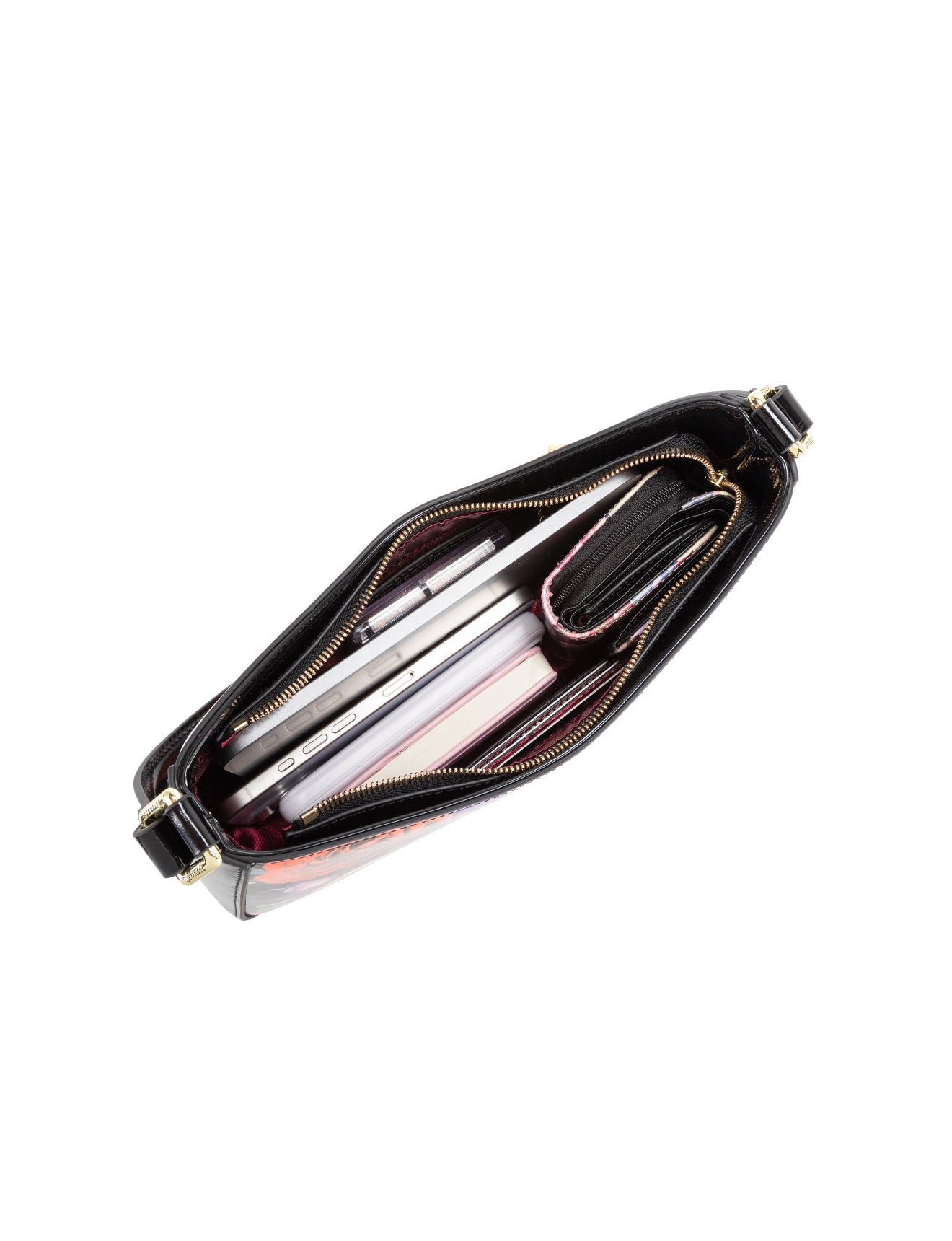 SCARLETTE PATENT LEATHER BAG WITH RFID-SN42-0822