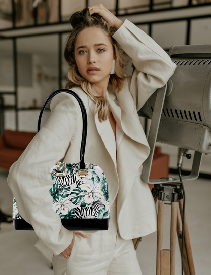 ZEBRA LARGE LEATHER BAG- SN45-0758