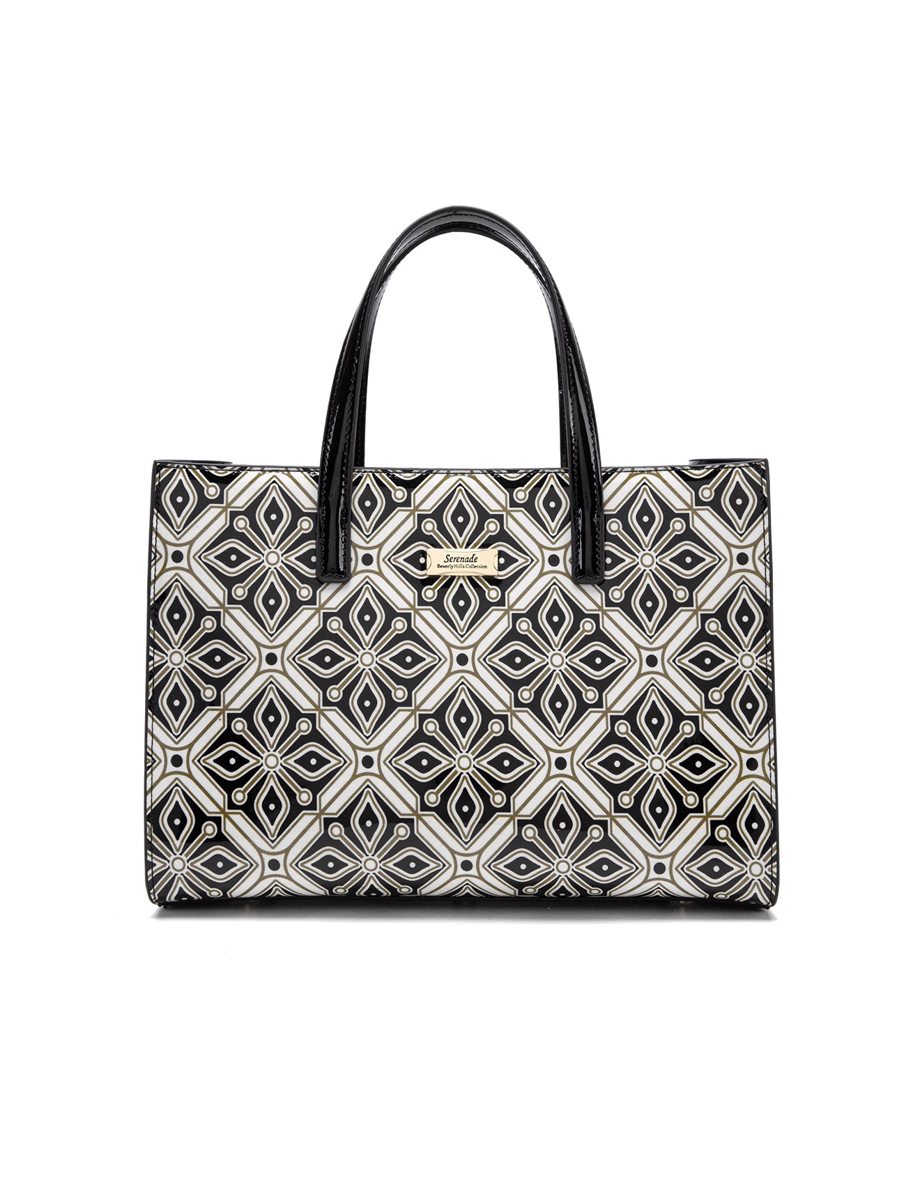 VALENTINA PATENT LEATHER GRIP HANDLE BAG-SN51-0821