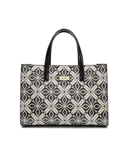 VALENTINA PATENT LEATHER GRIP HANDLE BAG-SN51-0821
