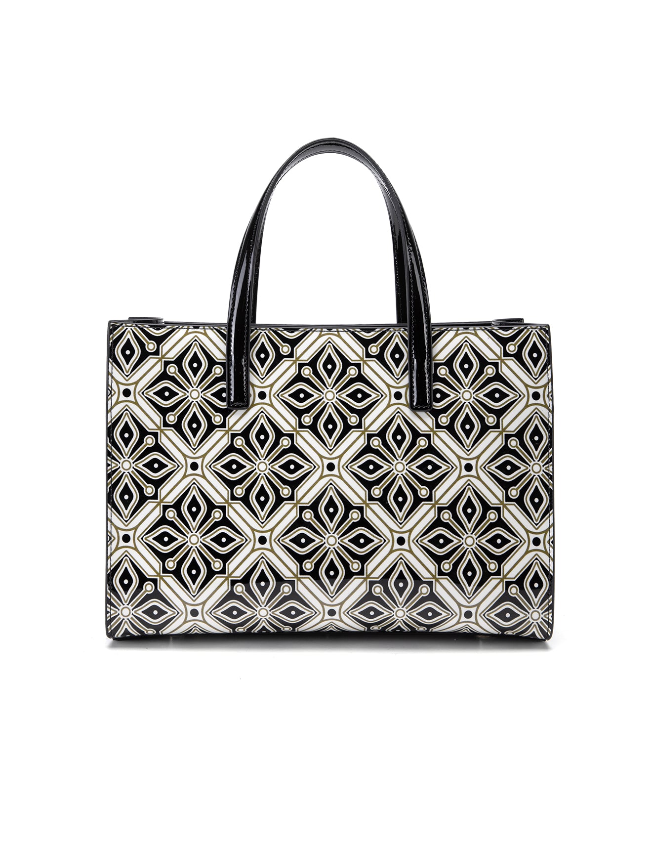 VALENTINA PATENT LEATHER GRIP HANDLE BAG-SN51-0821