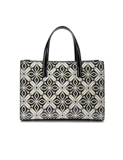 VALENTINA PATENT LEATHER GRIP HANDLE BAG-SN51-0821