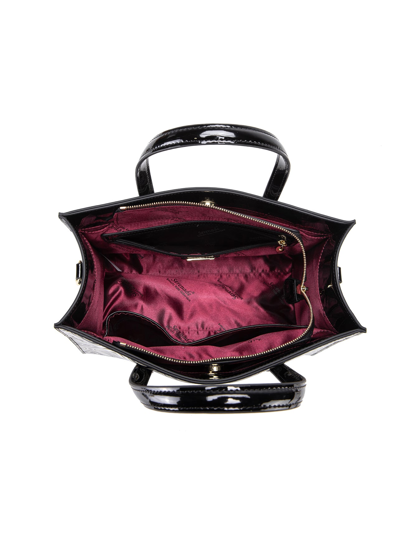 VALENTINA PATENT LEATHER GRIP HANDLE BAG-SN51-0821