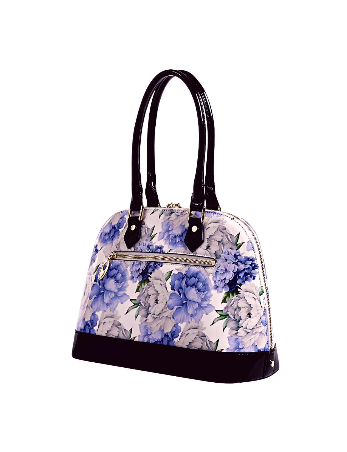 PEONY PATENT LEATHER DOME BAG- SN52-6801