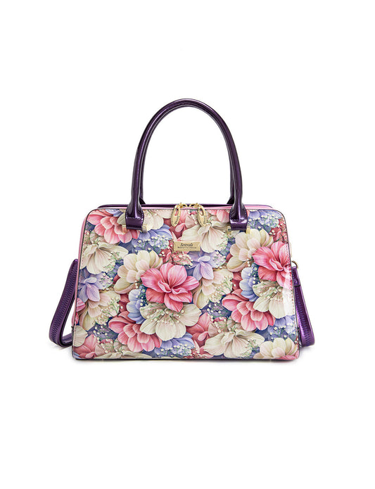 ANGELIQUE GRIP HANDLE LEATHER BAG-SN57-0343*