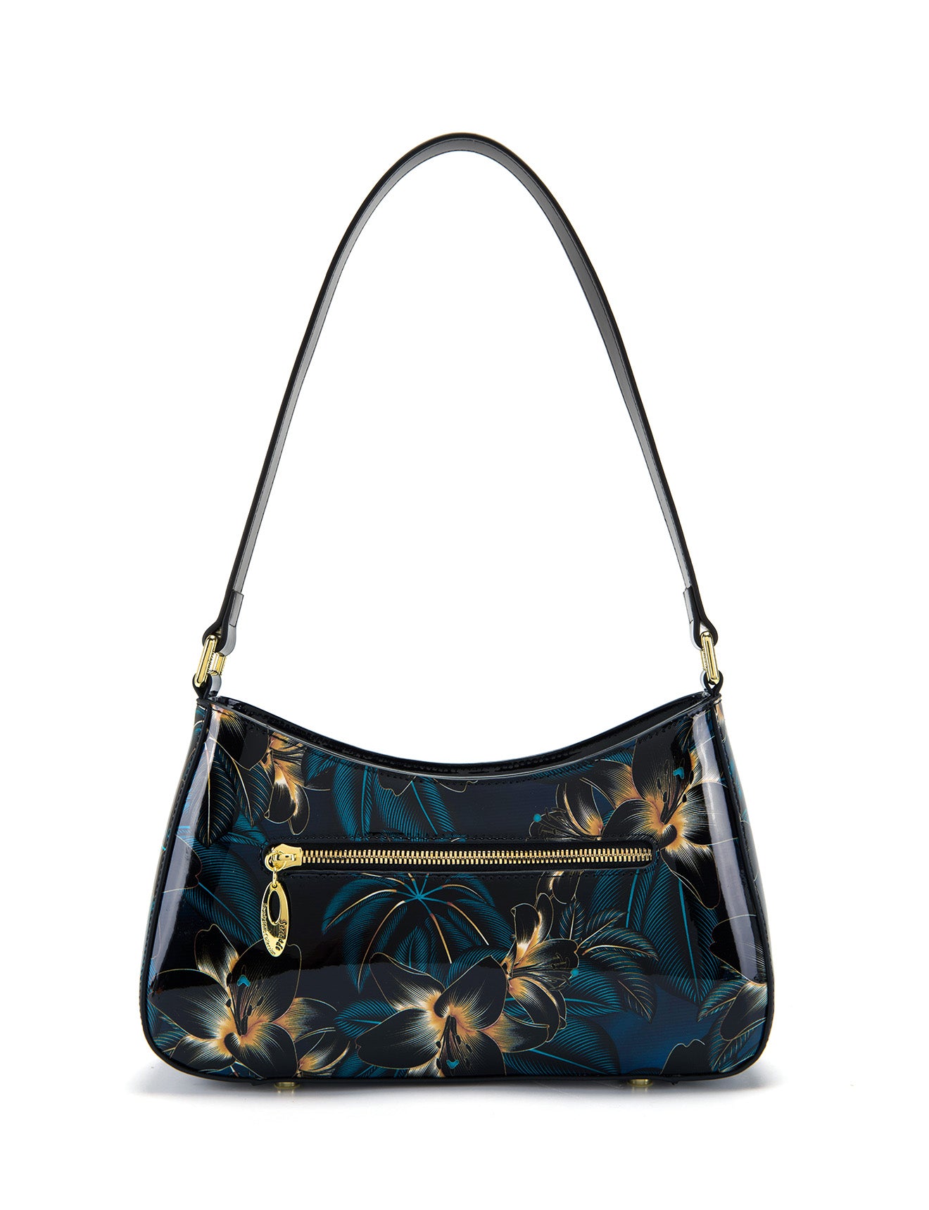 GAYLE PATENT LEATHER BAG WITH RFID- SN70-0822