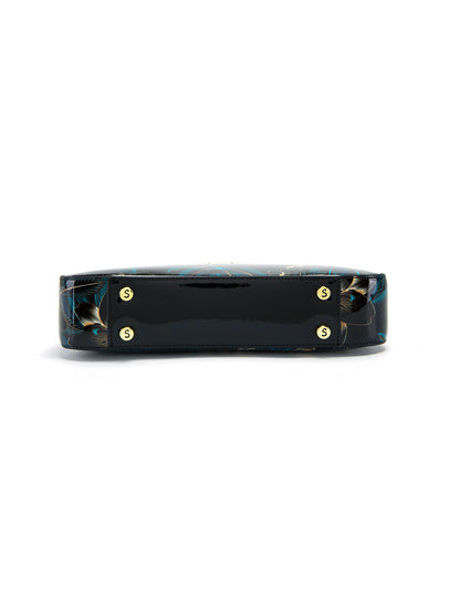 GAYLE PATENT LEATHER BAG WITH RFID- SN70-0822