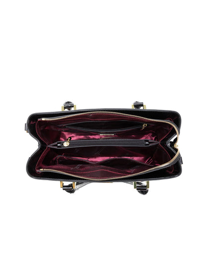 PHYLLIS PATENT LEATHER GRIP HANDLE BAG- SN82-0820-SALE