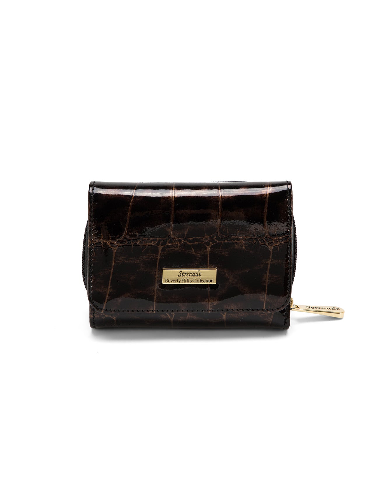 LEOPARD SMALL LEATHER RFID WALLET- WH703