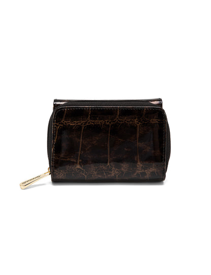LEOPARD SMALL LEATHER RFID WALLET- WH703