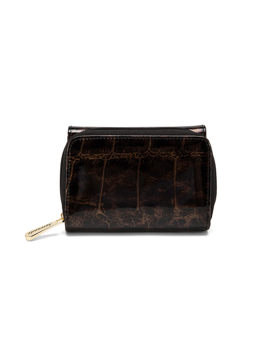 LEOPARD SMALL LEATHER RFID WALLET- WH703