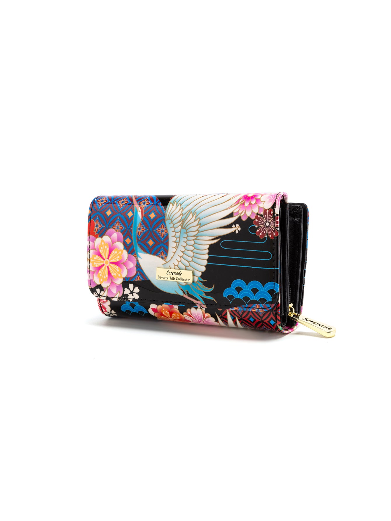MIYUKI MEDIUM  PATENT LEATHER WALLET WITH RFID-WSF1202
