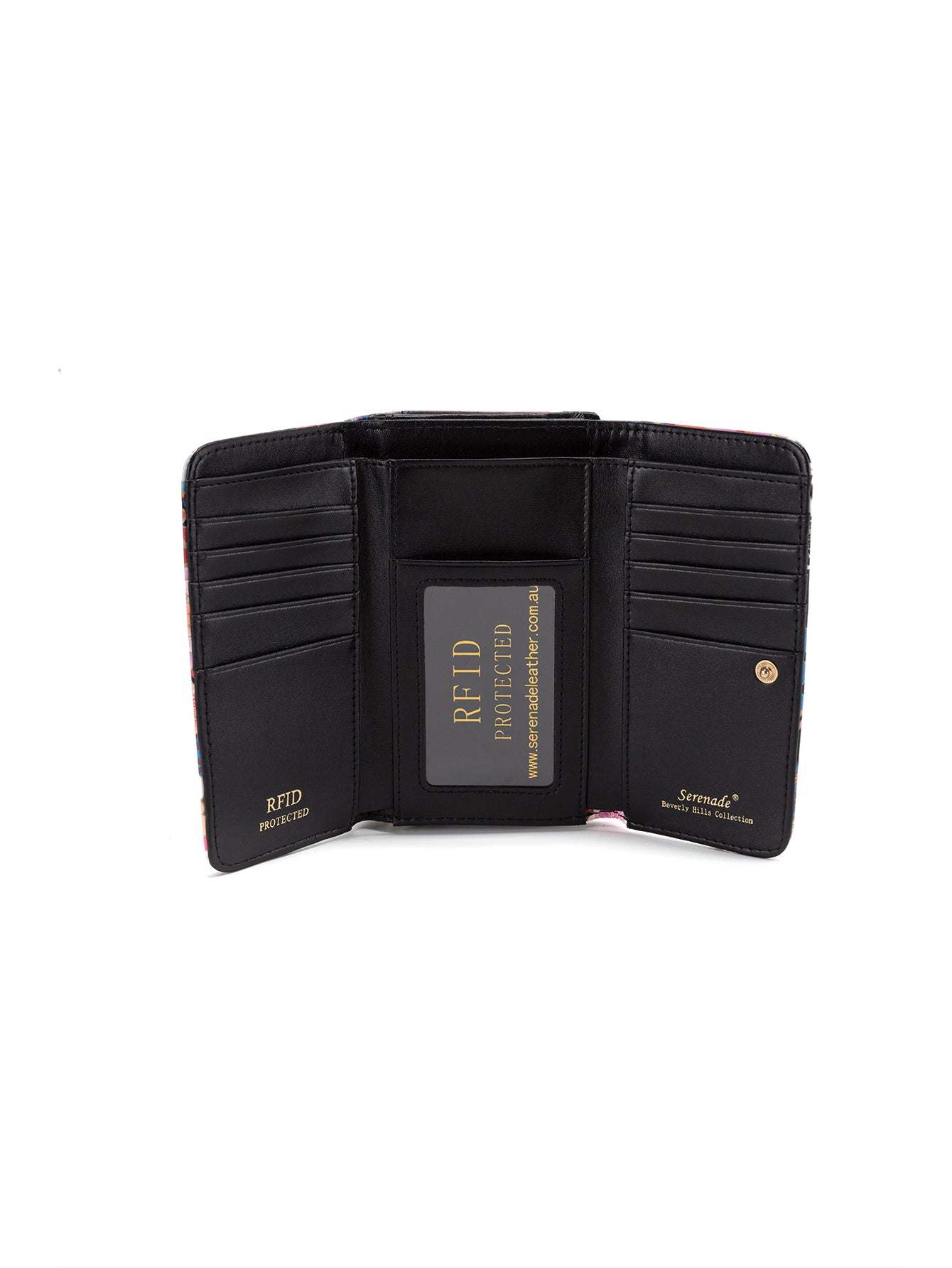 MIYUKI MEDIUM  PATENT LEATHER WALLET WITH RFID-WSF1202