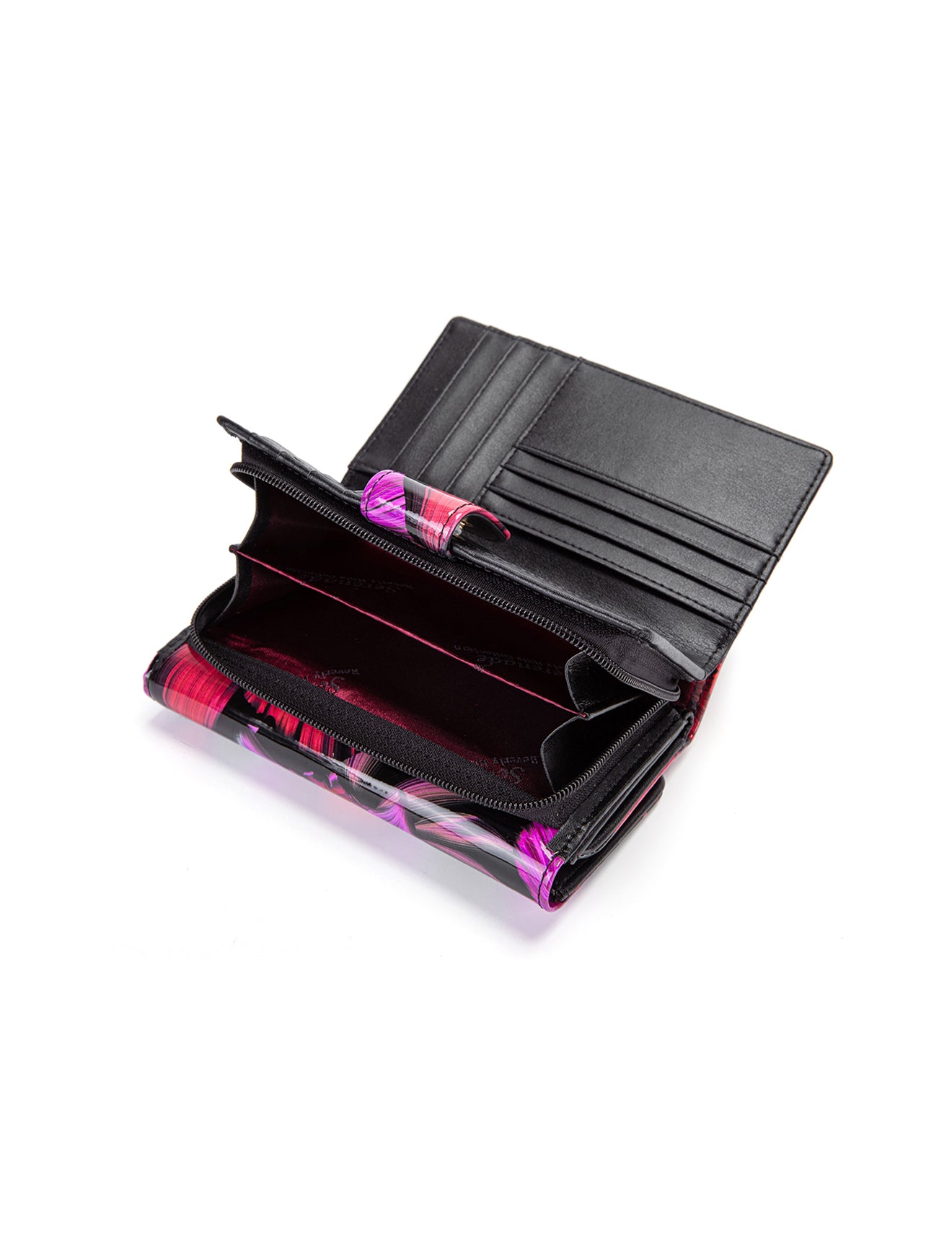 ORCHID MED LEATHER RFID WALLET- WSF1502