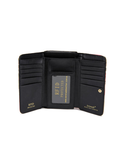 SPRING TULIP MED LEATHER RFID WALLET- WSF2102