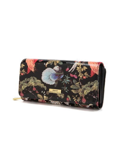SONGBIRD LARGE  PATENT LEATHER WALLET WITH RFID- WSF2601- SALE