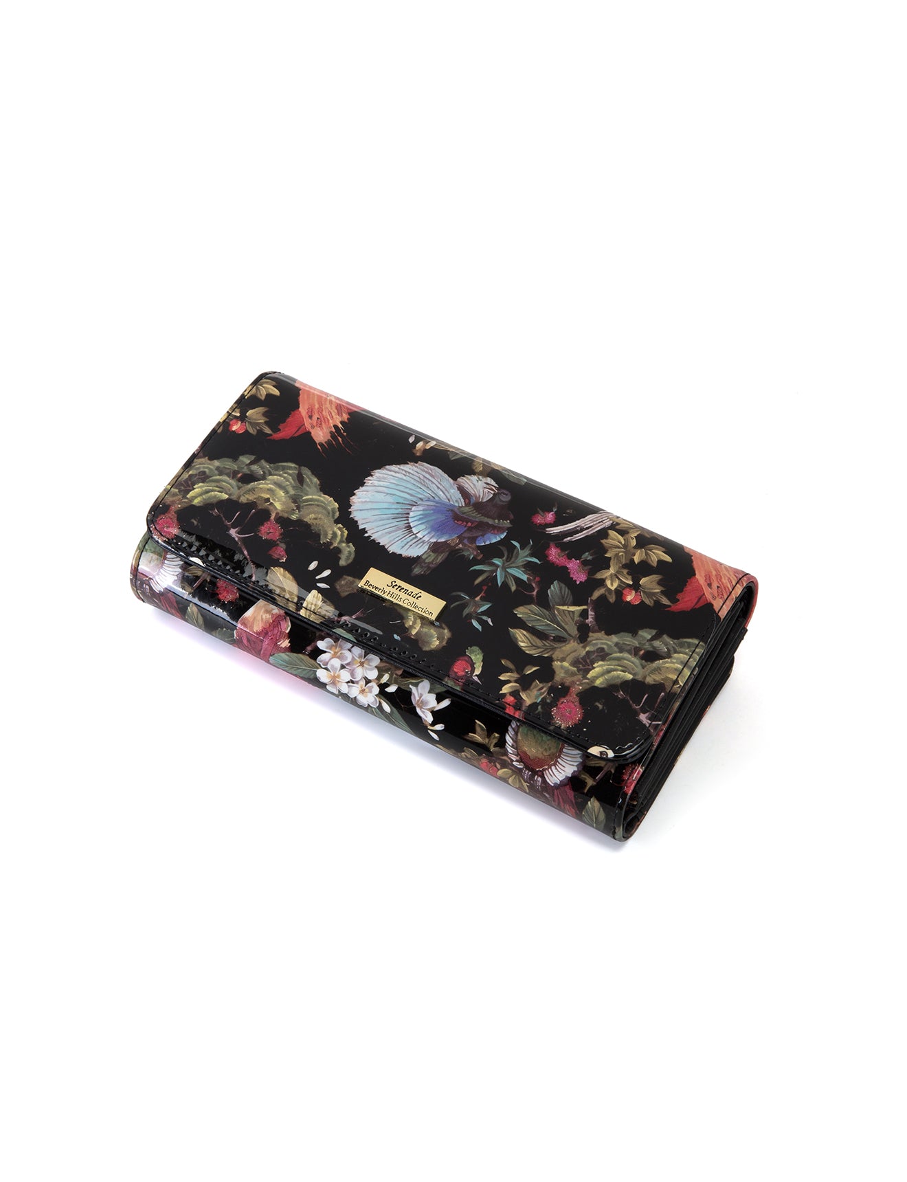 SONGBIRD LARGE  PATENT LEATHER WALLET WITH RFID- WSF2601- SALE