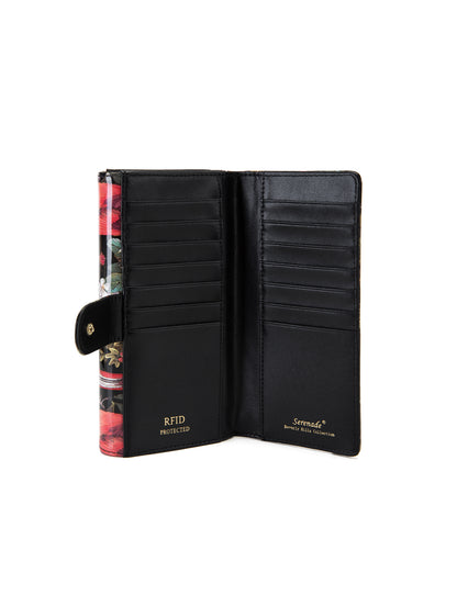 SONGBIRD LARGE  PATENT LEATHER WALLET WITH RFID- WSF2601- SALE