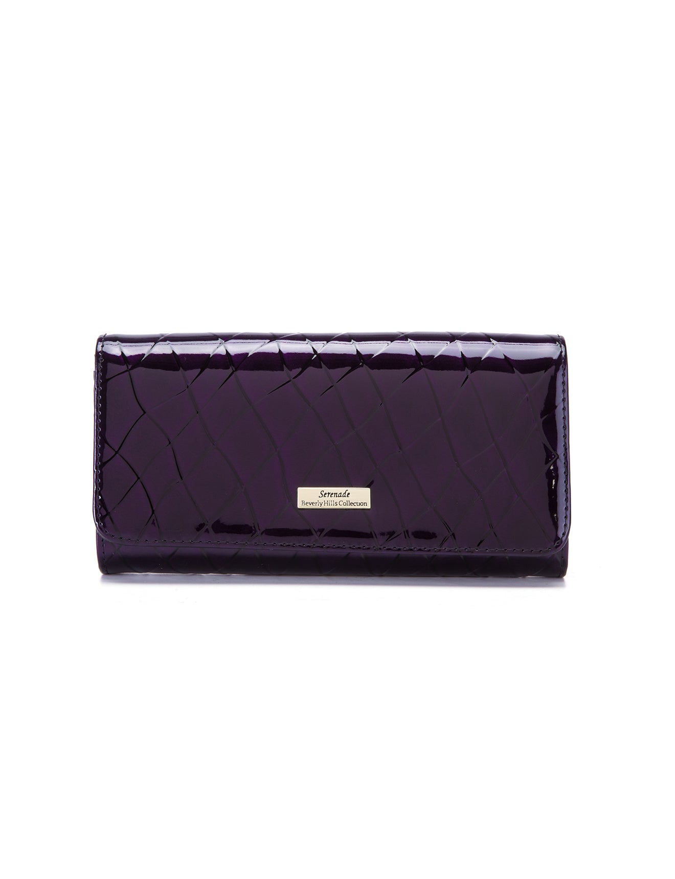 YOLANDA LARGE  PATENT LEATHER WALLET WITH RFID- WSF2701