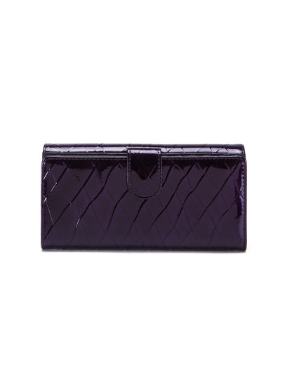 YOLANDA LARGE  PATENT LEATHER WALLET WITH RFID- WSF2701
