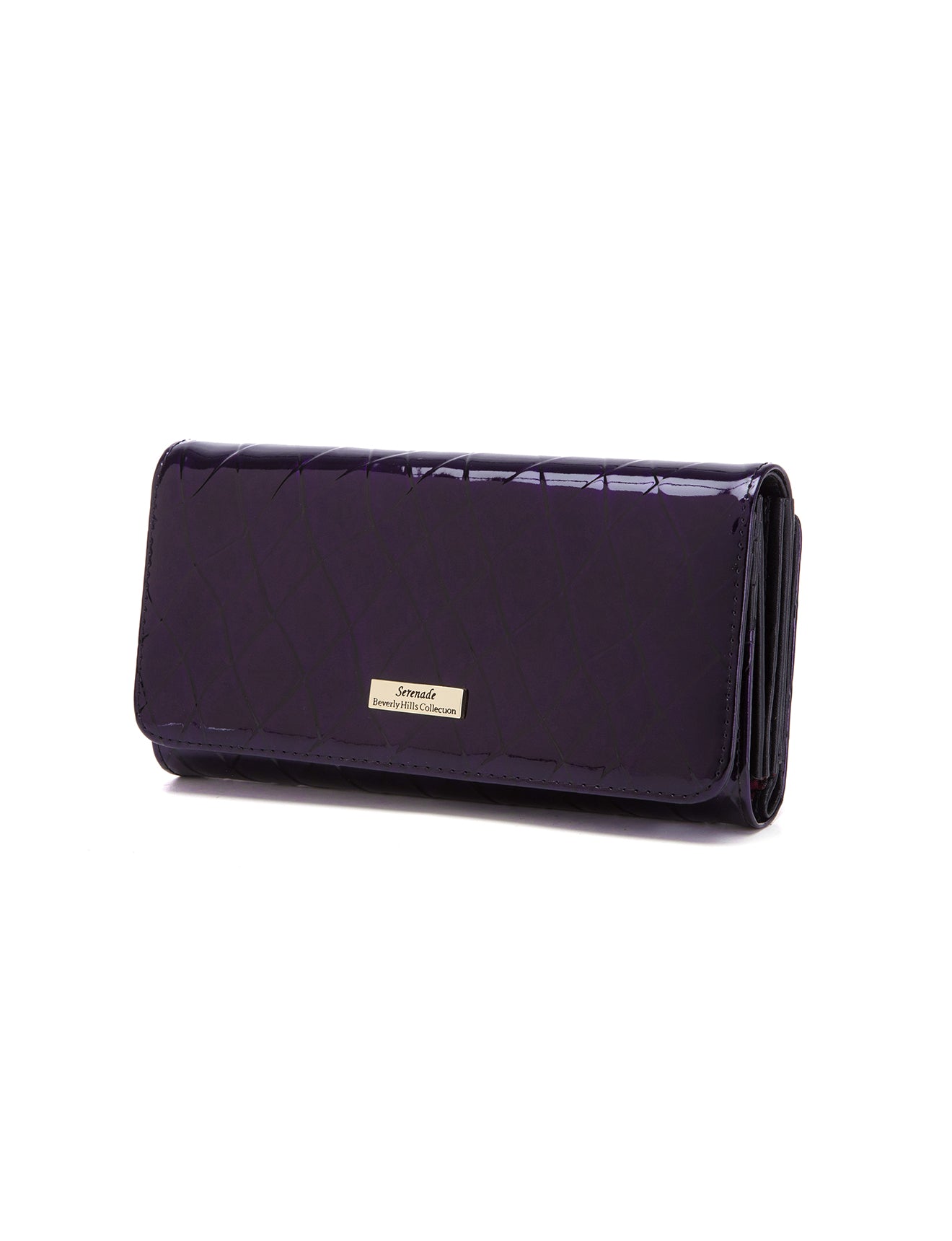 YOLANDA LARGE  PATENT LEATHER WALLET WITH RFID- WSF2701