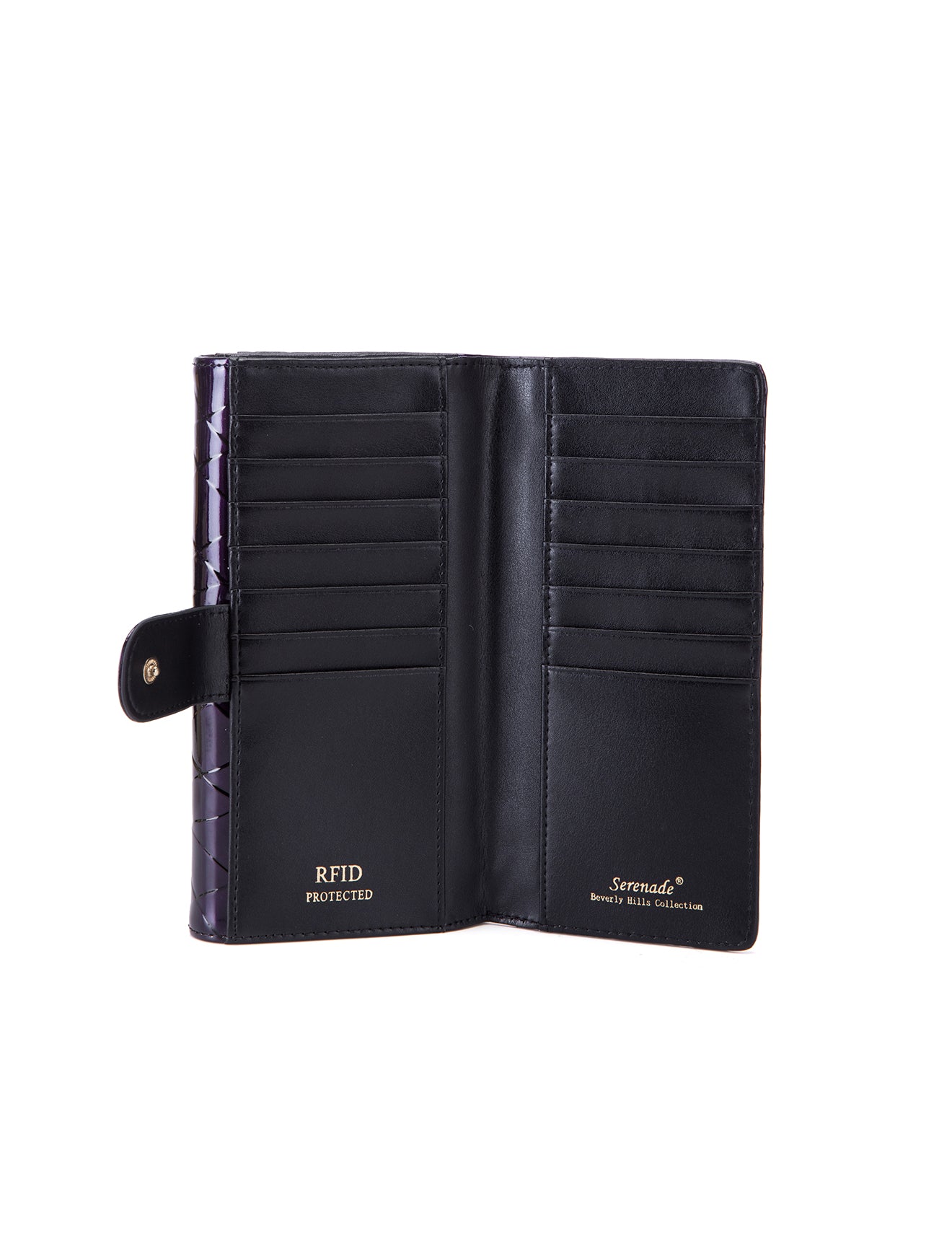 YOLANDA LARGE  PATENT LEATHER WALLET WITH RFID- WSF2701