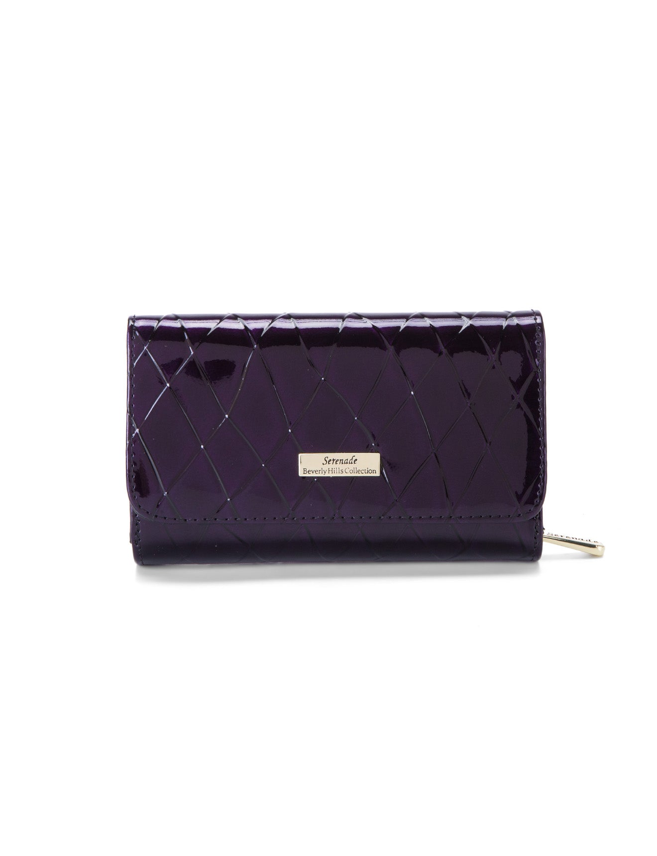 YOLANDA  MEDIUM PATENT LEATHER WALLET WITH RFID-WSF2702