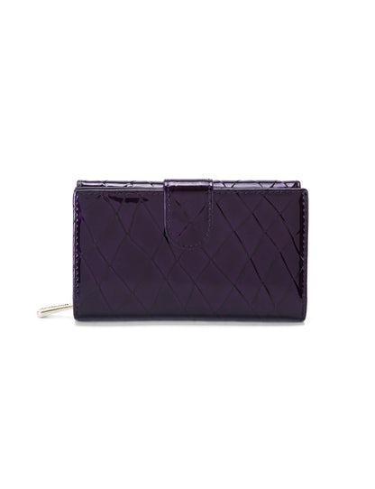 YOLANDA  MEDIUM PATENT LEATHER WALLET WITH RFID-WSF2702